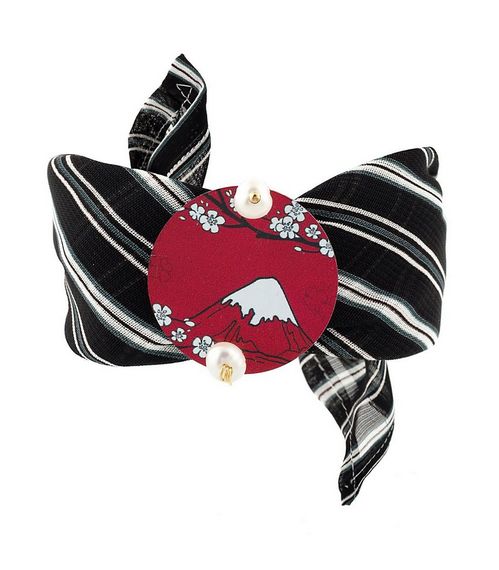 Vesuvio Pearl Fabric Bracelet - Lebole Maison