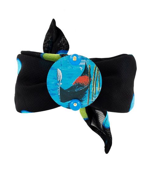 Bracciale Tessuto Gondola Azzurro - Lebole Maison