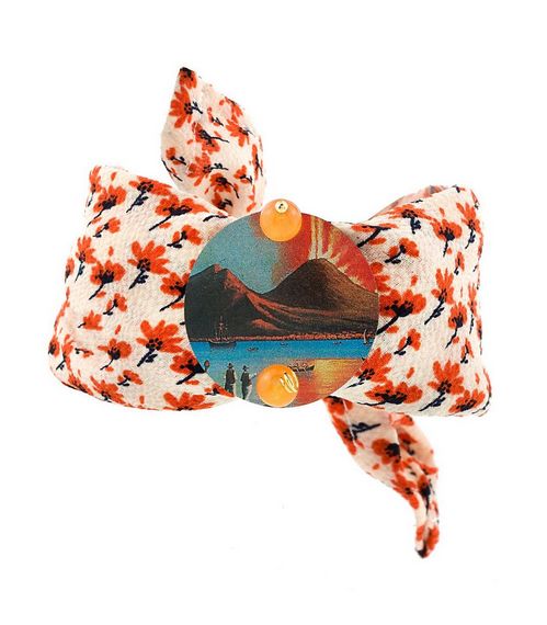 Bracciale Tessuto Vesuvio Arancione - Lebole Maison