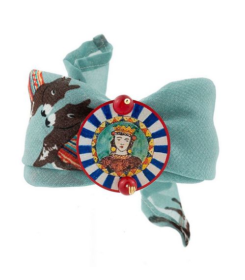 Bracciale Tessuto Ruota Rubino - Lebole Maison