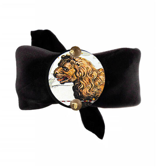 Bracciale Nero Leone Classico Marrone - Lebole Maison