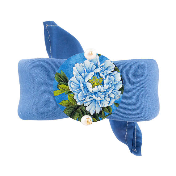 Bracciale Azzurro Fiore Azzurro Classico Perla - Lebole Maison