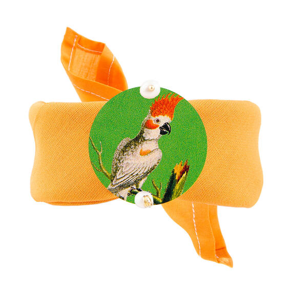 Bracciale Arancio Pappagallo Classico Perla - Lebole Maison