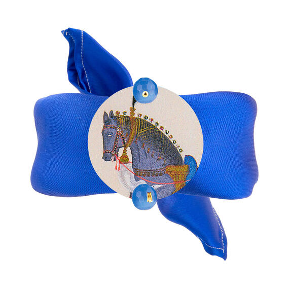 Bracciale Blu Cavallo Classico Celeste - Lebole Maison