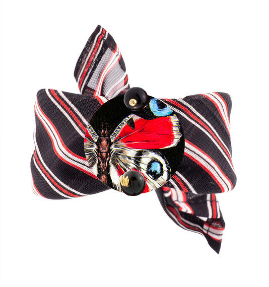 Bracciale Farfalla Classico Nero - Lebole Maison