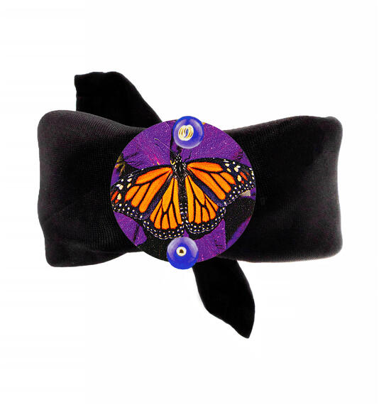 Bracciale Nero Farfalla Classico Viola - Lebole Maison
