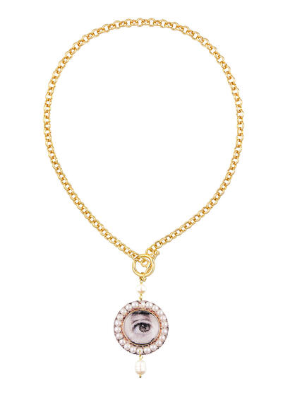 Classic Pearl Eye Necklace - Lebole Maison