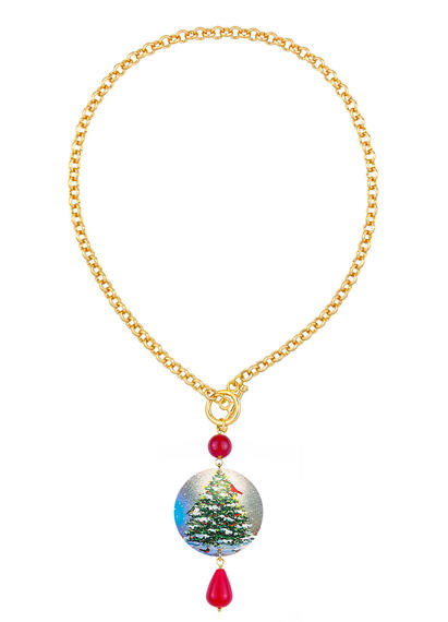 Collana Albero Di Natale Classico Rubino - Lebole Maison