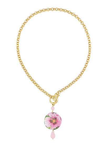 Collana Fiore Rosa Piccolo Rosa - Lebole Maison