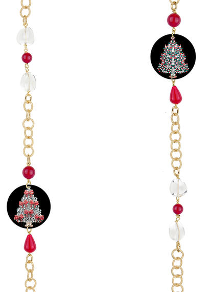 Collana Lebolina Classico Albero Di Natale Rubino - Lebole Maison