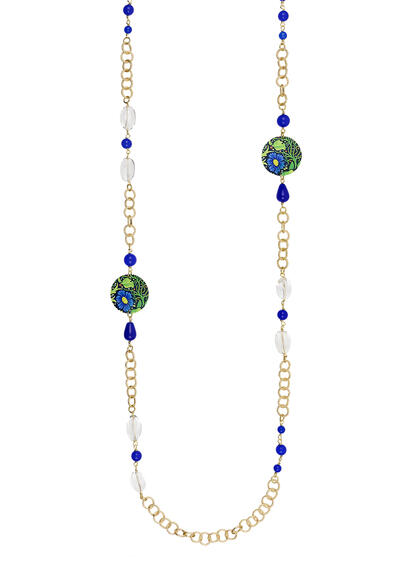 Collana Lebolina Piccolo Fiore Blu - Lebole Maison