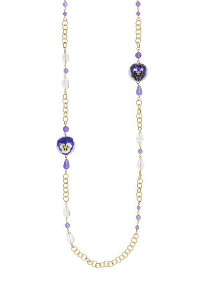 Collana Lebolina Piccolo Pans&egrave; Lilla - Lebole Maison