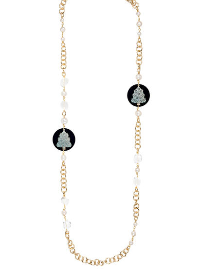 Collana Lebolina Piccolo Albero Di Natale Perla - Lebole Maison