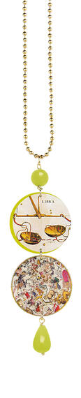 Acid Green Libra Necklace - Lebole Maison
