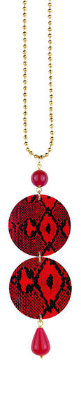 Collana Pitonato Rubino - Lebole Maison