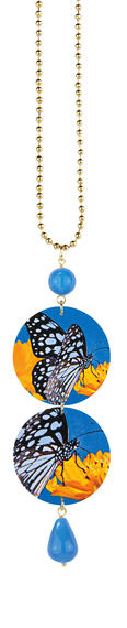 Collana Farfalla Blu Azzurro - Lebole Maison