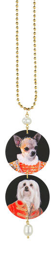 Collana Cane Chihuahua E Maltese Perla - Lebole Maison