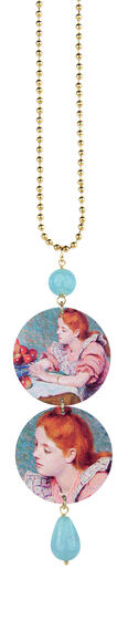 Collana Ritratto F. Zandomeneghi Celeste - Lebole Maison