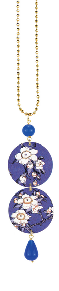 Collana Fiori Bianchi Blu - Lebole Maison