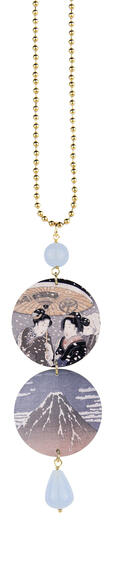 Collana Monte Fuji Celeste - Lebole Maison