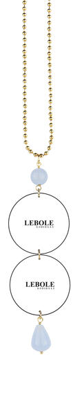 Collana Monte Fuji Celeste - Lebole Maison