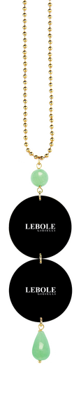Collana Fiore Rosa Verde Giada - Lebole Maison