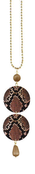 Collana Pitonato Marrone - Lebole Maison
