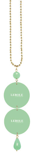 Collana Fiore Rosa Verde Giada - Lebole Maison
