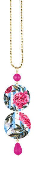 Collana Fiore Rosa Fucsia - Lebole Maison