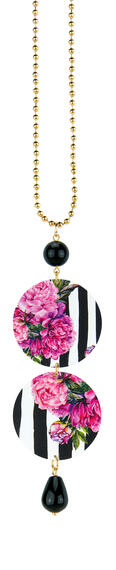 Collana Fiore Rosa Nero - Lebole Maison