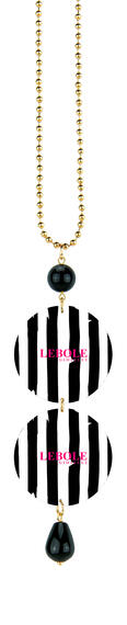 Collana Fiore Rosa Nero - Lebole Maison