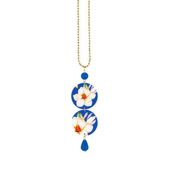 Blue Flower Necklace - Lebole Maison