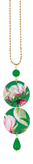 Collana Fiore Bianco Verde - Lebole Maison