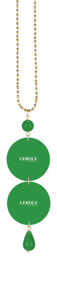 Collana Fiore Bianco Verde - Lebole Maison