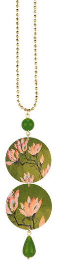 Collana Fiore Arancio Verde Oliva - Lebole Maison