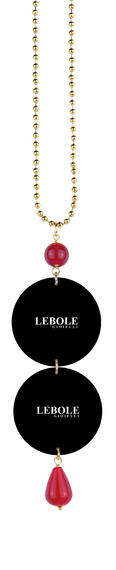 Collana Fiore Rosso Rubino - Lebole Maison