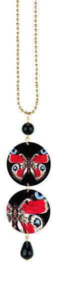 Collana Farfalla Rossa Nero - Lebole Maison