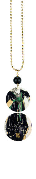 Collana Donna Fondo Giallo Nero - Lebole Maison