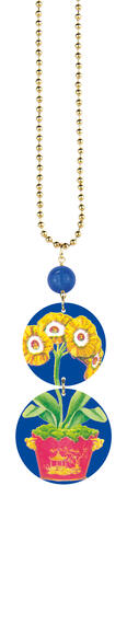 Collana Vaso Fiori Gialli Blu - Lebole Maison