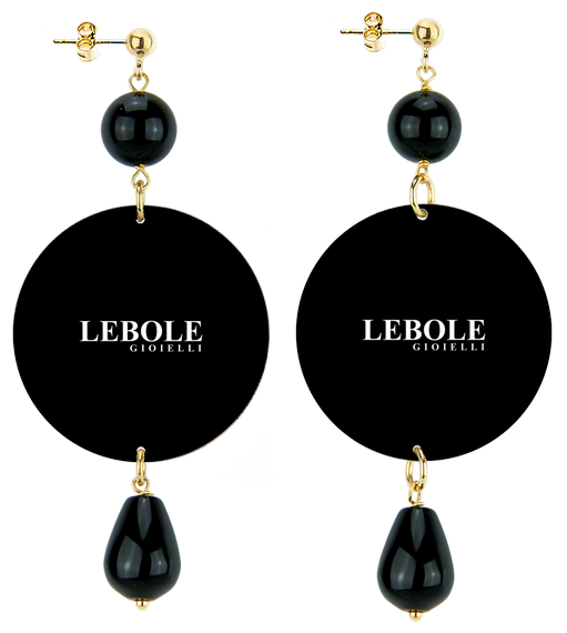 Orecchini Tigre Classico Nero - Lebole Maison