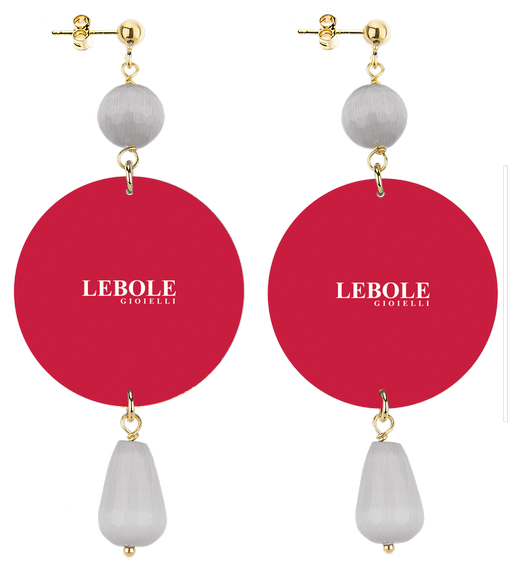 Earrings Greyhound And Spinone Gray Classic - Lebole Maison