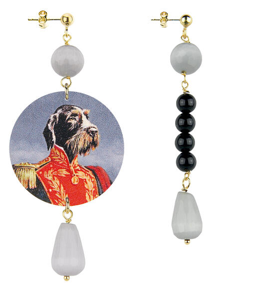 Orecchini Spinone Classico Pietre Grigio - Lebole Maison