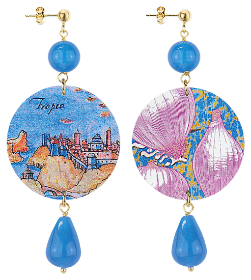 Orecchini Tropea Classico Azzurro - Lebole Maison