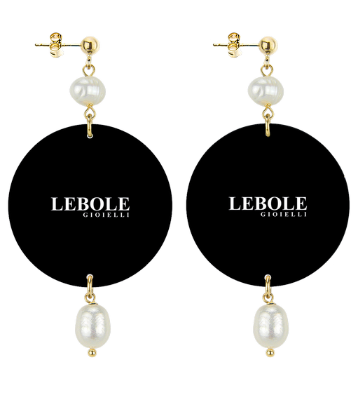 Orecchini Madonna Con Bambino Classico Perla - Lebole Maison