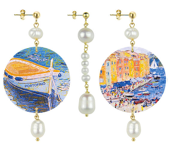 Orecchini Portofino Classico Pietre Perla - Lebole Maison