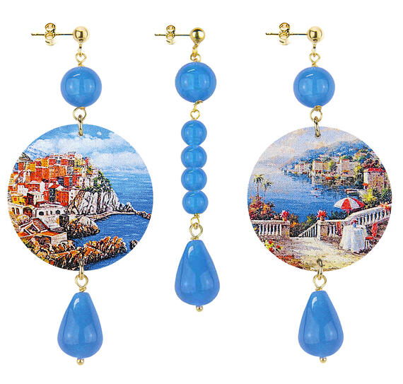 Orecchini Cinque Terre Classico Pietre Perla - Lebole Maison