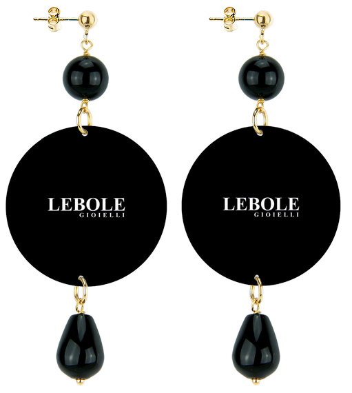Orecchini Torino Classico Nero - Lebole Maison