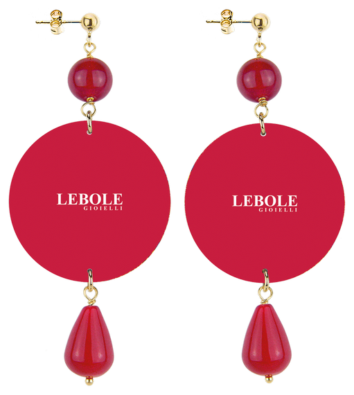 Orecchini Madonna Classico Rubino - Lebole Maison