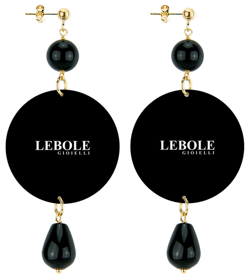 Orecchini Anni Venti Classico Nero - Lebole Maison