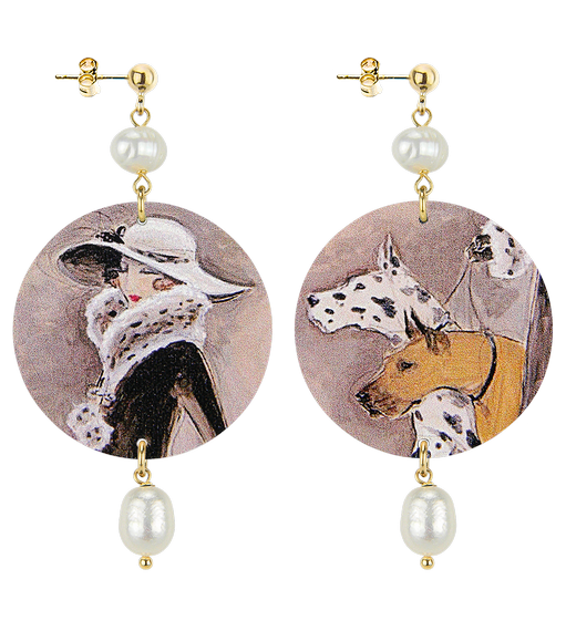 Orecchini Anni Venti Classico Perla - Lebole Maison